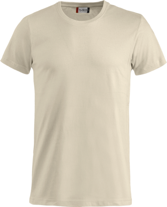 Clique - Basic Bomulds T-Shirt - Light Beige