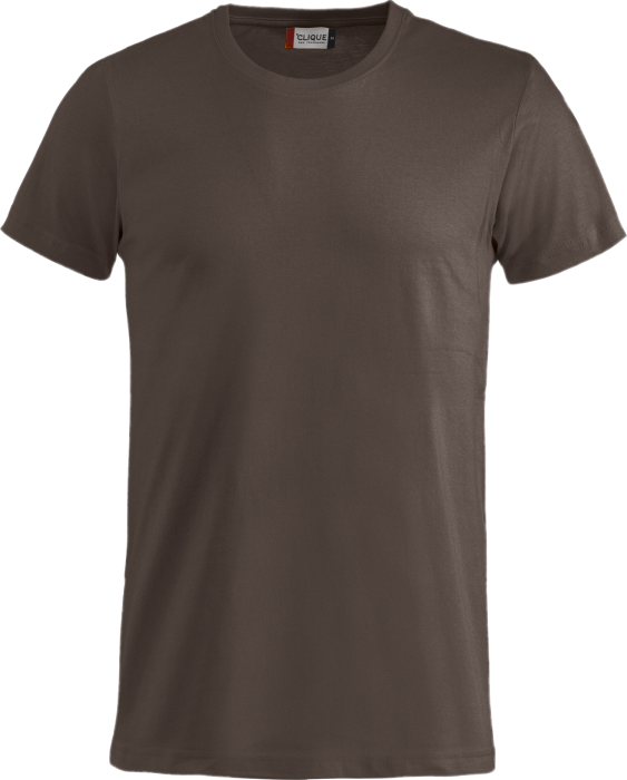 Clique - Klassisk Bomulds T-Shirt - Brun