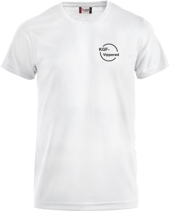 Clique - Vipperød T-Shirt (Voksen) - Biały