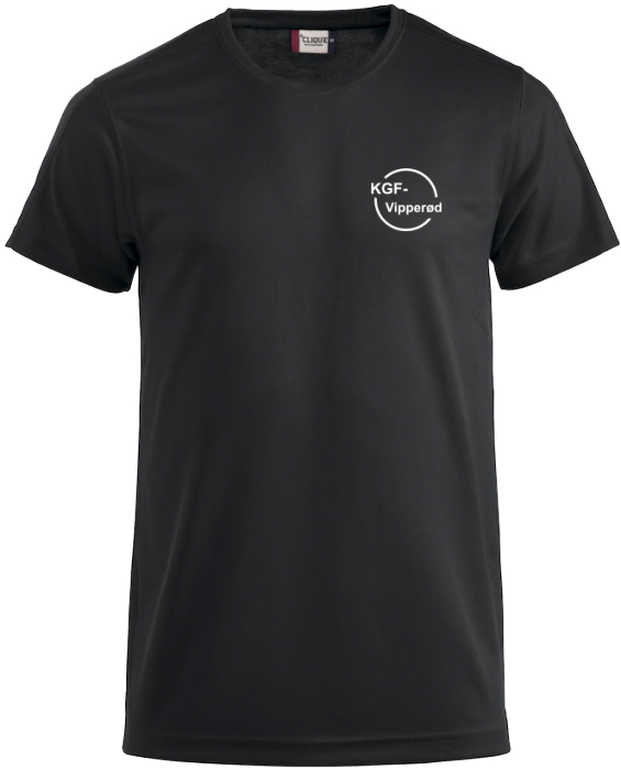 Clique - Vipperød T-Shirt - Svart