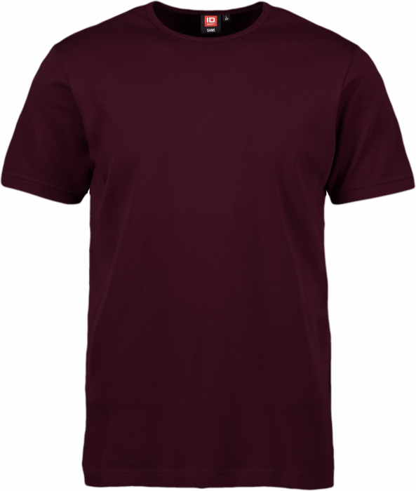ID - Men's Interlock T-Shirt - Mørk Bordeaux