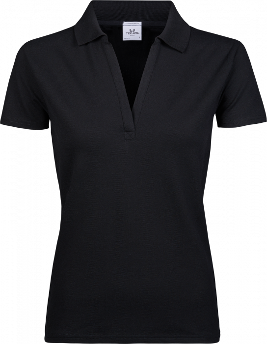 Tee Jays - Womens Luxury Stretch V-Neck Polo - svart