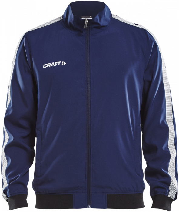 Craft - Pro Control Woven Jacket Youth - Marineblauw & wit
