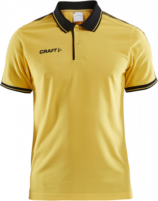 Craft - Pro Control Poloshirt Youth - Geel & zwart