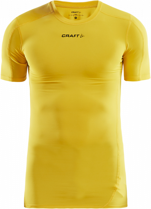 Craft - Pro Control Compression T-Shirt Uni - Giallo & nero