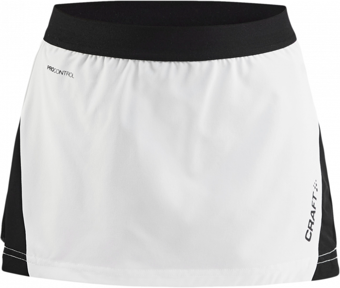 Craft - Pro Control Impact Tennis Skirt Junior - Vit & svart