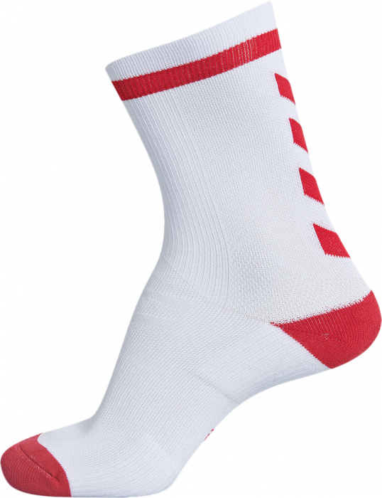 Hummel Elite Sock Kort Hvid & red › 4 Farver