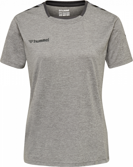 På jorden ved godt Sentimental Hummel Authentic jersey women › Grey Melange (204921) › 14 Colors › T-shirts  & polos by Hummel