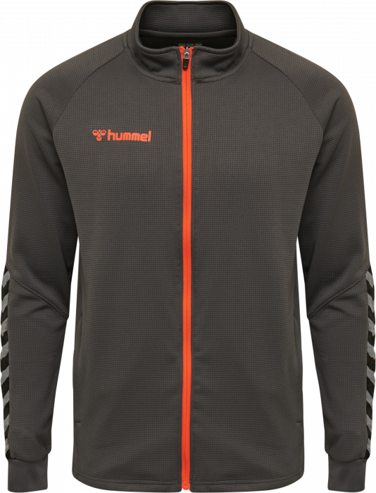 Hummel AUTHENTIC POLY ZIP › Asphalt & orange (205366) › 6 › T-shirts & polos by Hummel