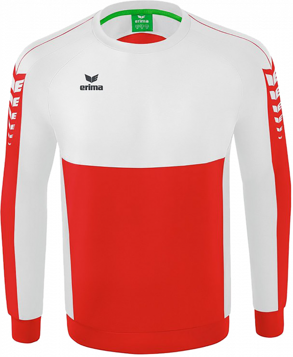 Erima - Six Wings Sweatshirt - Blanco & rojo