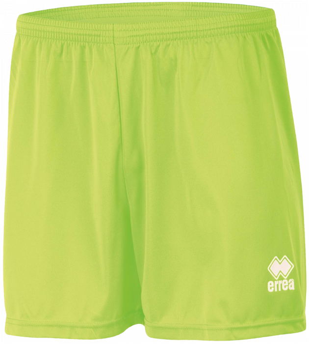 Errea - New Skin Shorts - Lime Green & biały