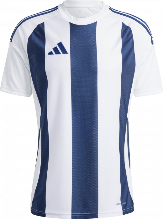 Adidas - Striped 24 Spillertrøje - Team Navy Blue & hvid