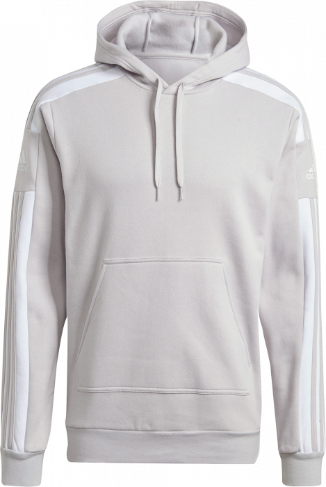 Adidas - Squadra 21 Hættetrøje Bomuld - Light Grey & hvid