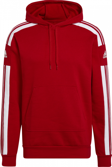 Adidas - Squadra 21 Hættetrøje Bomuld - Power Red & hvid