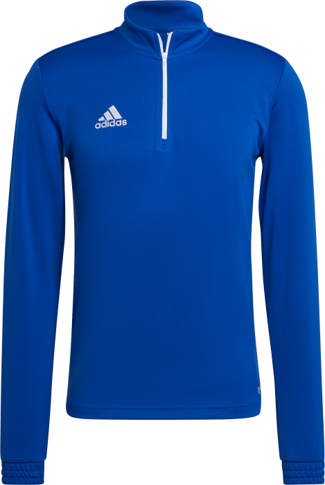 Adidas Entrada 22 træning top with half zip › Royal blue (HG6286) › 10  Colors › Futsal