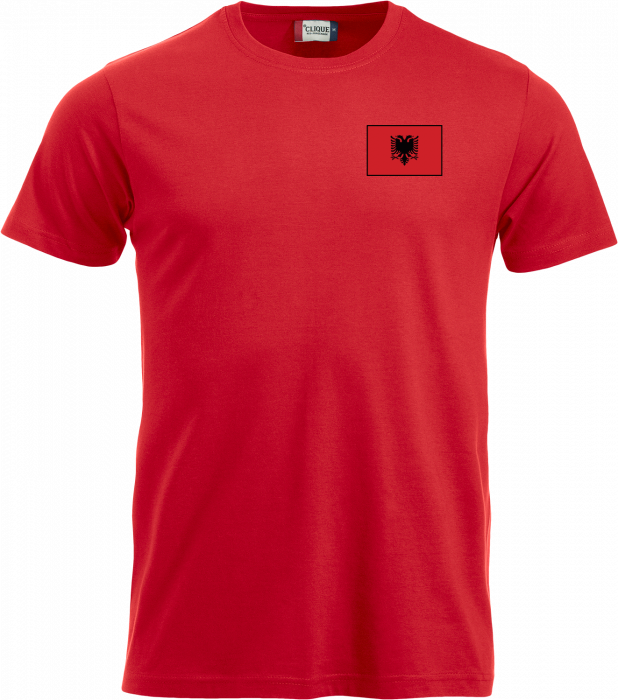 Clique - Lande T-Shirt - Albanien - Rød