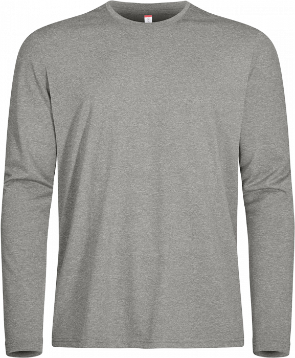 Clique - Basic Active Langærmet T-Shirt - Grey melange