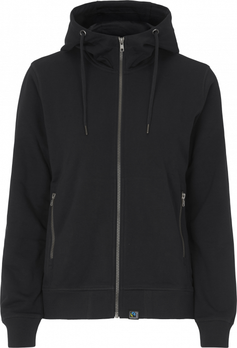Cottover - F. Terry Zip Hoodie Woman - Black