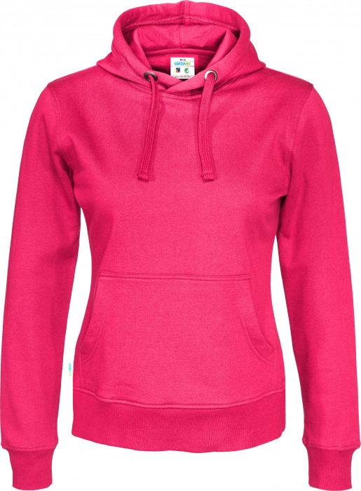 Cottover - Eco Cotton Hoodie Woman - Dark Cerise