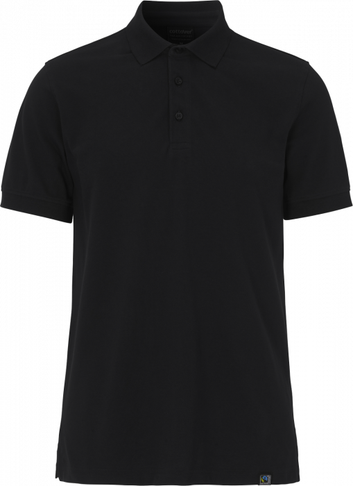 Cottover - Eco Cotton Stretch Pique Polo Man - Black