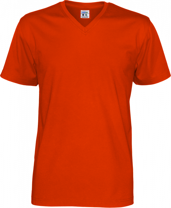 Cottover - Eco Cotton V-Neck T-Shirt Man - Orange