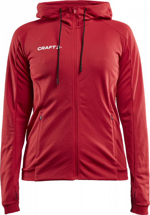 Craft - Evolve Jacket With Hood Woman - Röd