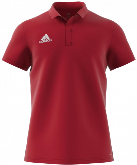 Adidas core 18 polo shirt › Red (cv3591 