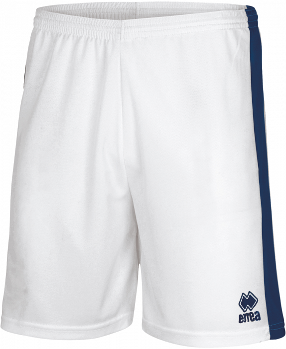 Errea - Bolton Shorts - Hvid & navy blå