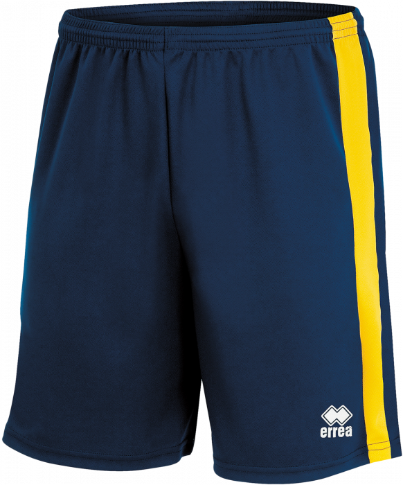 Errea - Bolton Shorts - Navy Blue & gul