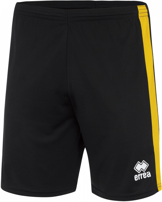 Errea - Bolton Shorts - Black & yellow
