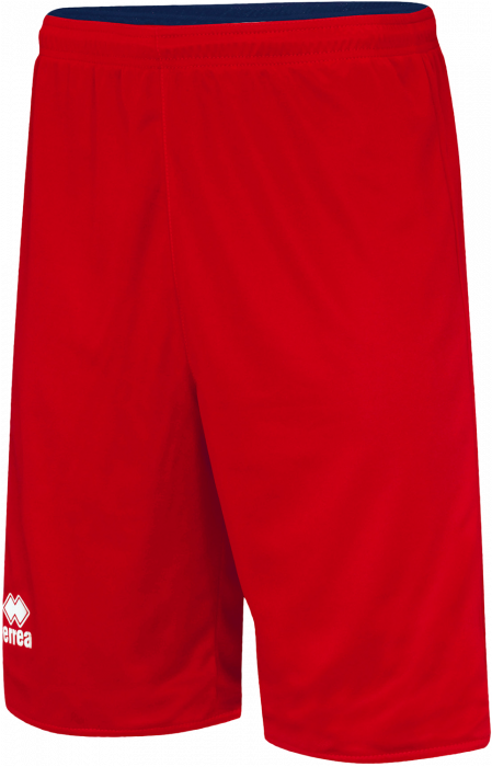 Errea - Chicago Double Basketball Shorts - Red & navy blue