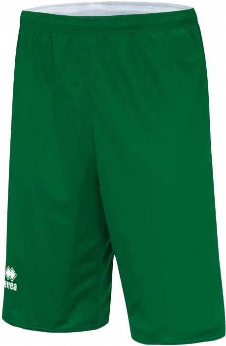 Errea - Chicago Double Basketball Shorts - Verde & branco
