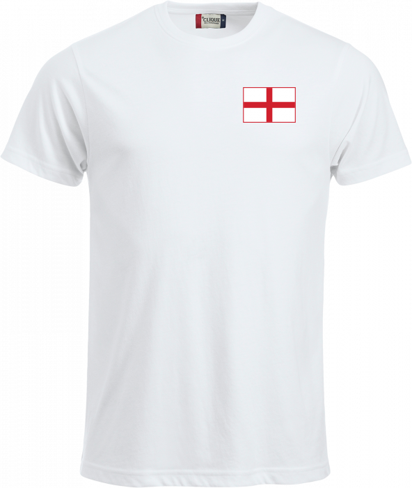 Clique - Lande T-Shirt - England - Hvid