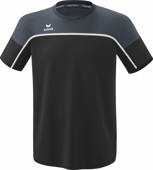 Erima - Change T-Shirt - Black Grey & slate grey