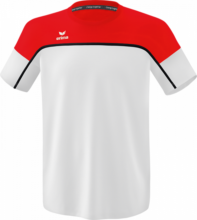 Erima - Change T-Shirt - Hvid & rød
