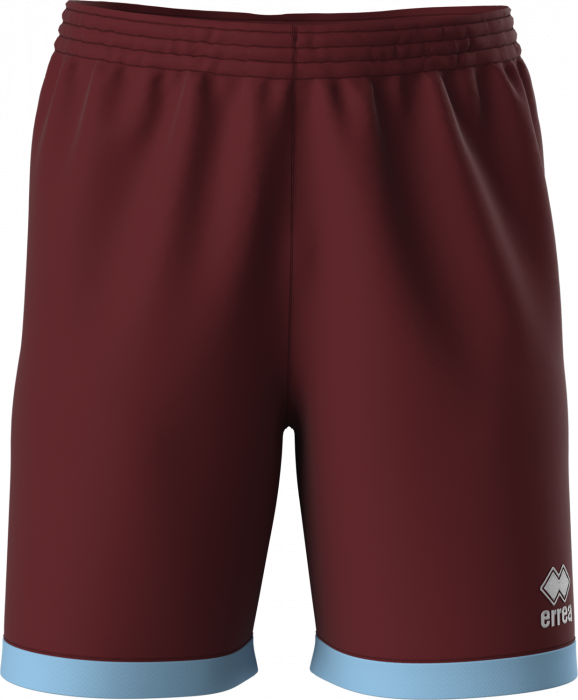 Errea - Brandon Shorts - Bordeaux & light blue