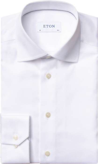 Eton Signature Twill, Slim Fit, Cut Away Hvid (30007951100) › 6 Farver › Skjorter - Eton tøj udstyr