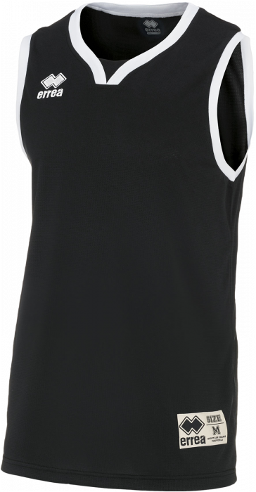 Errea - California Basketball T-Shirt - Zwart & wit