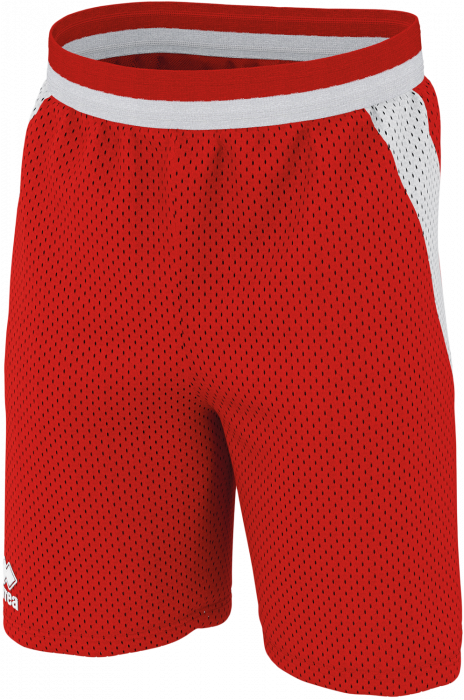 Errea - Allen Basketball Shorts - Vermelho & grey white