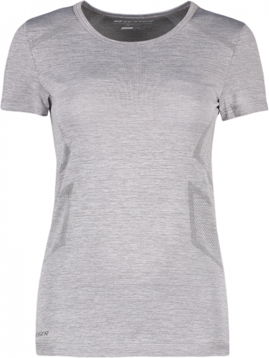 Geyser - Sømløs T-Shirt Dame - Grå Melange