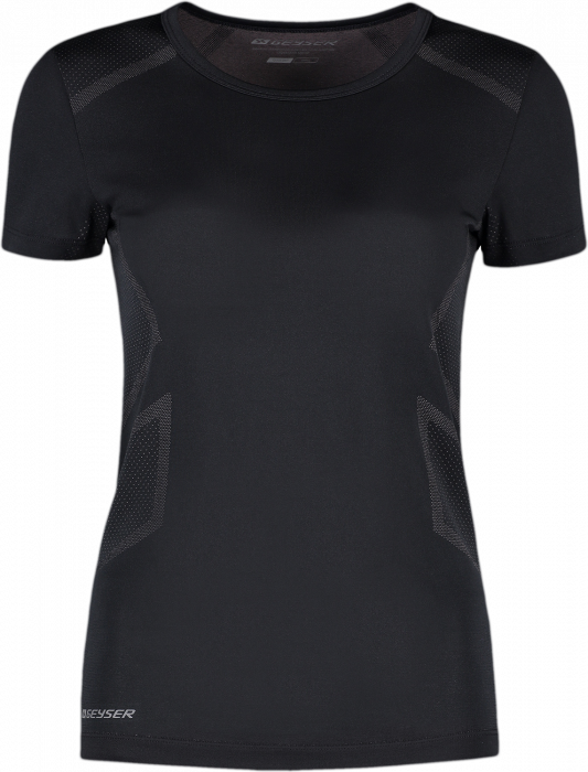 Geyser - Sømløs T-Shirt Dame - Sort