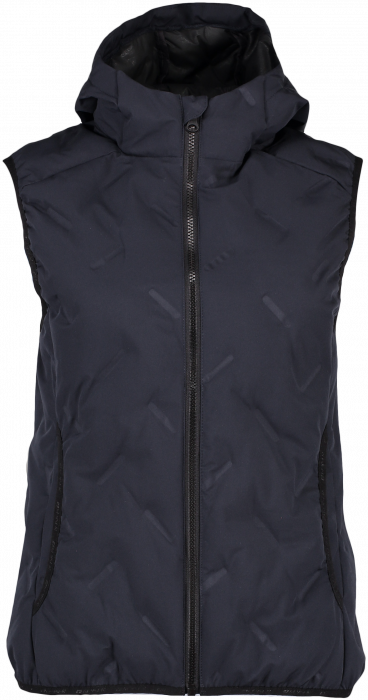 Geyser - Quilted Vest With Hood Women - Navy