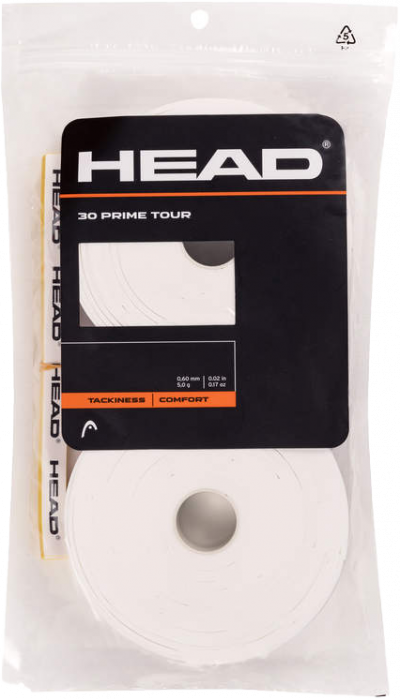 Head - Prime Tour Overgrip 30 Pcs Pack - White