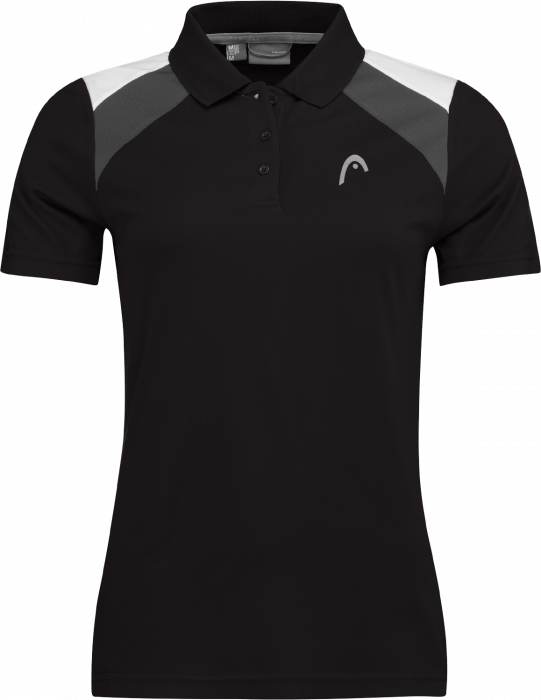 Head - Club 22 Tech Polo Shirt Women - Black