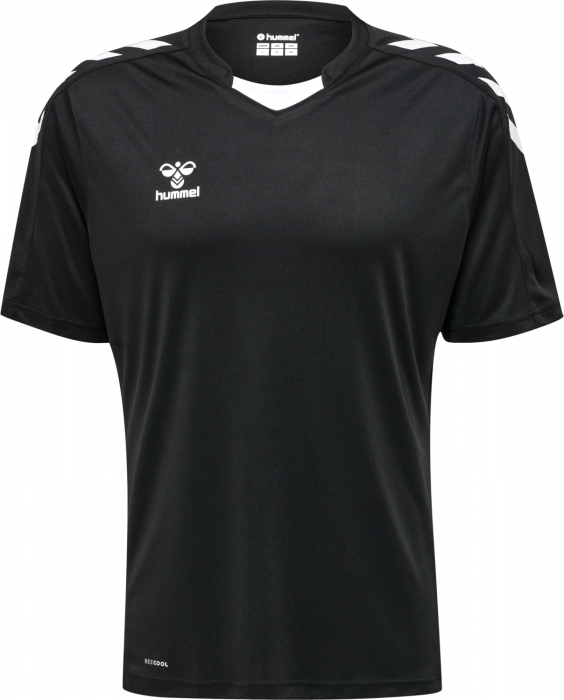 Hummel Unisex Short Sleeve Core Poly Jersey T-Shirt Black Size Small rrp £15 