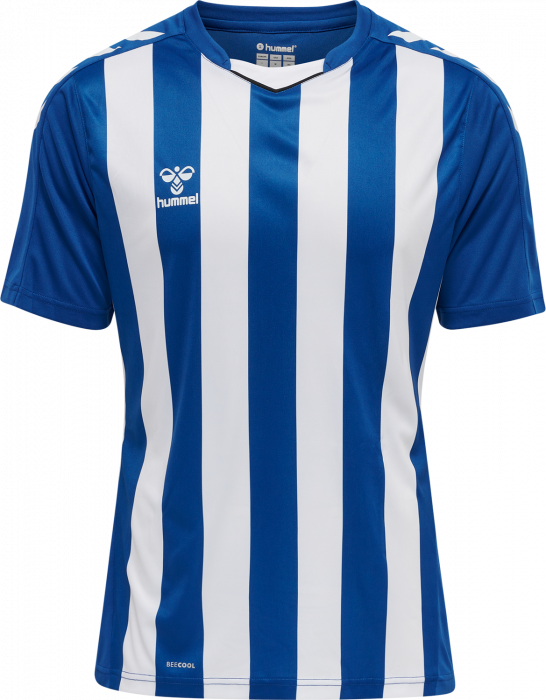 Hummel Core XK Striped Jersey Jr › Blue & white (212642) › Colors › T-shirts & polos › Football