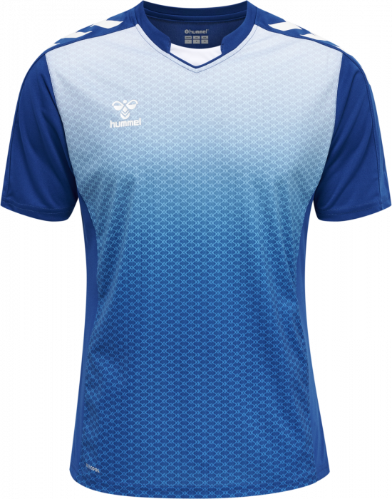 Hummel - Core Xk Spillertrøje Med Sublimationsmønster - True Blue & hvid