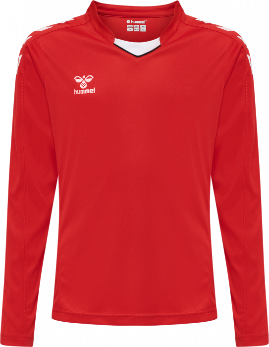Hummel - Core Xk Langærmet T-Shirt Jr - True Red & hvid