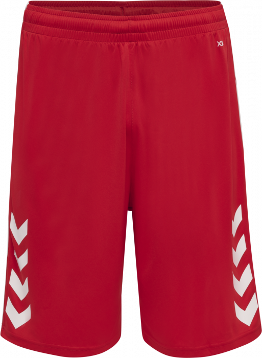 Hummel - Core Xk Basket Shorts - True Red & branco