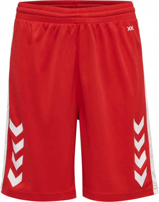 Hummel - Core Xk Basket Shorts Jr - True Red & biały